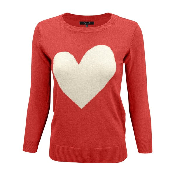 Mak Love Heart Sweater The Oblong Box Shop