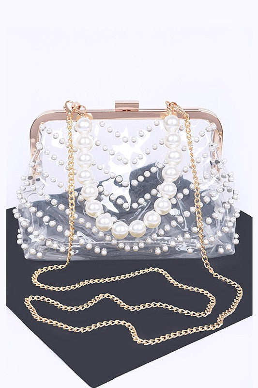 Clear evening clutch online