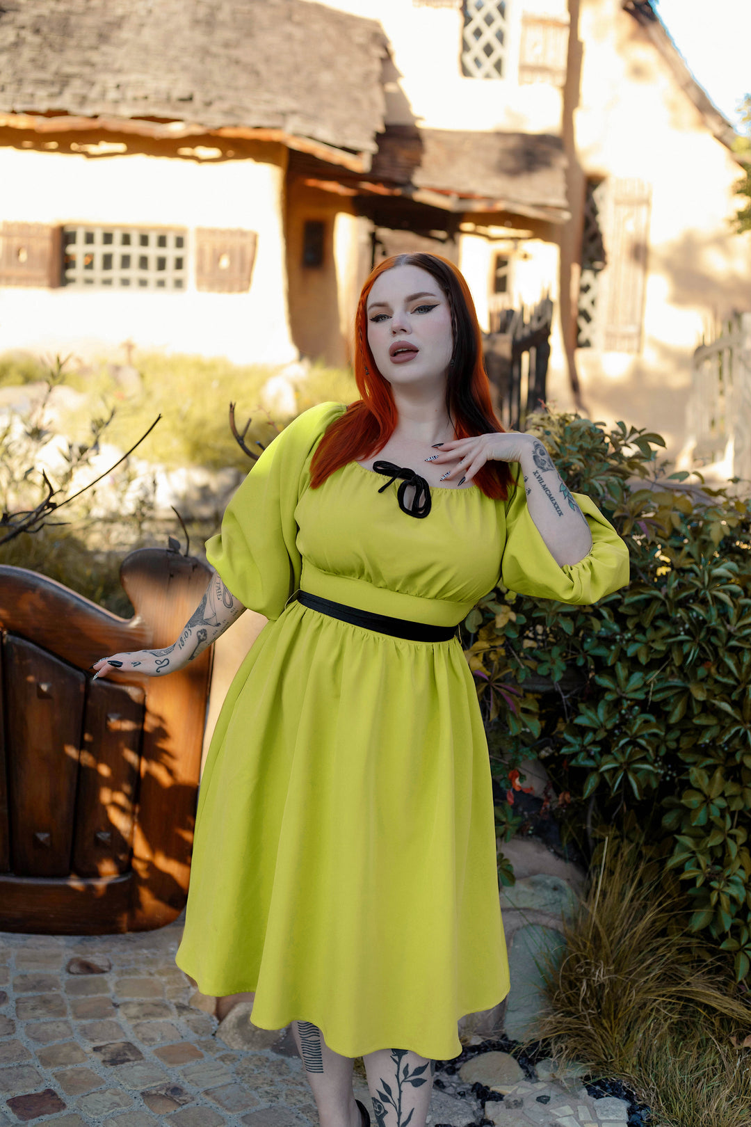 Eva Dress Chartreuse