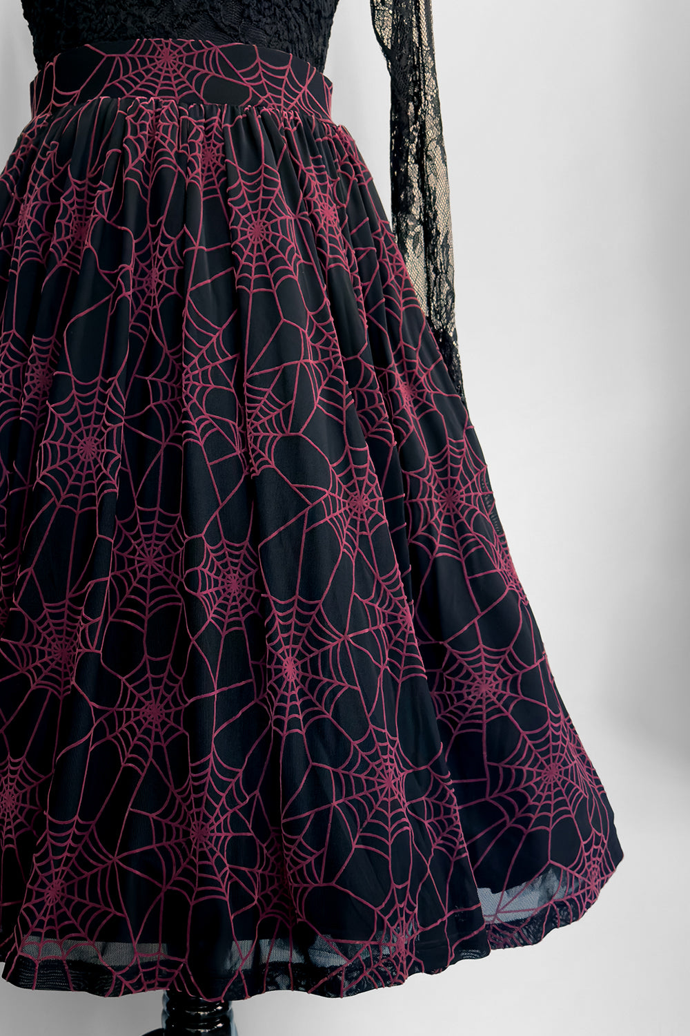 Winchester Mystery House® X TOBS Spiderwebs in the Attic Gathered Skirt