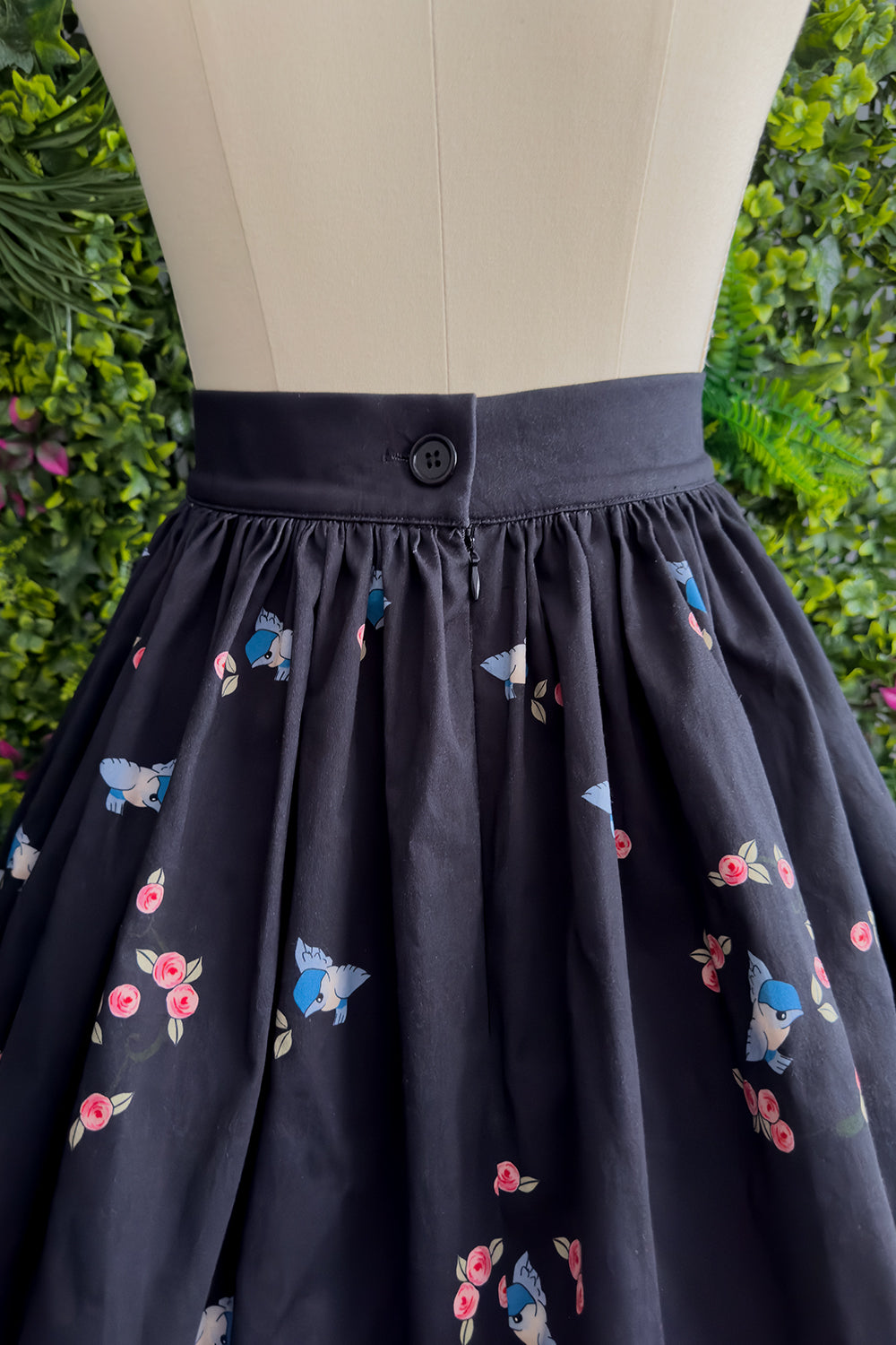Kewpie® Spiderweb Love Novelty Print Gathered Skirt