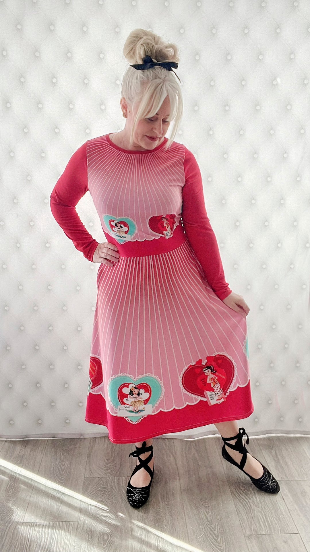 Vintage Valentine Midi Dress