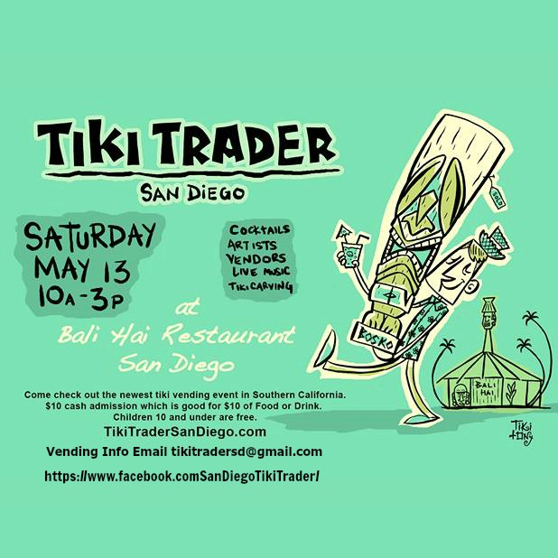 Shop my booth at the Tiki Trader May 13th - The Oblong Box Shop