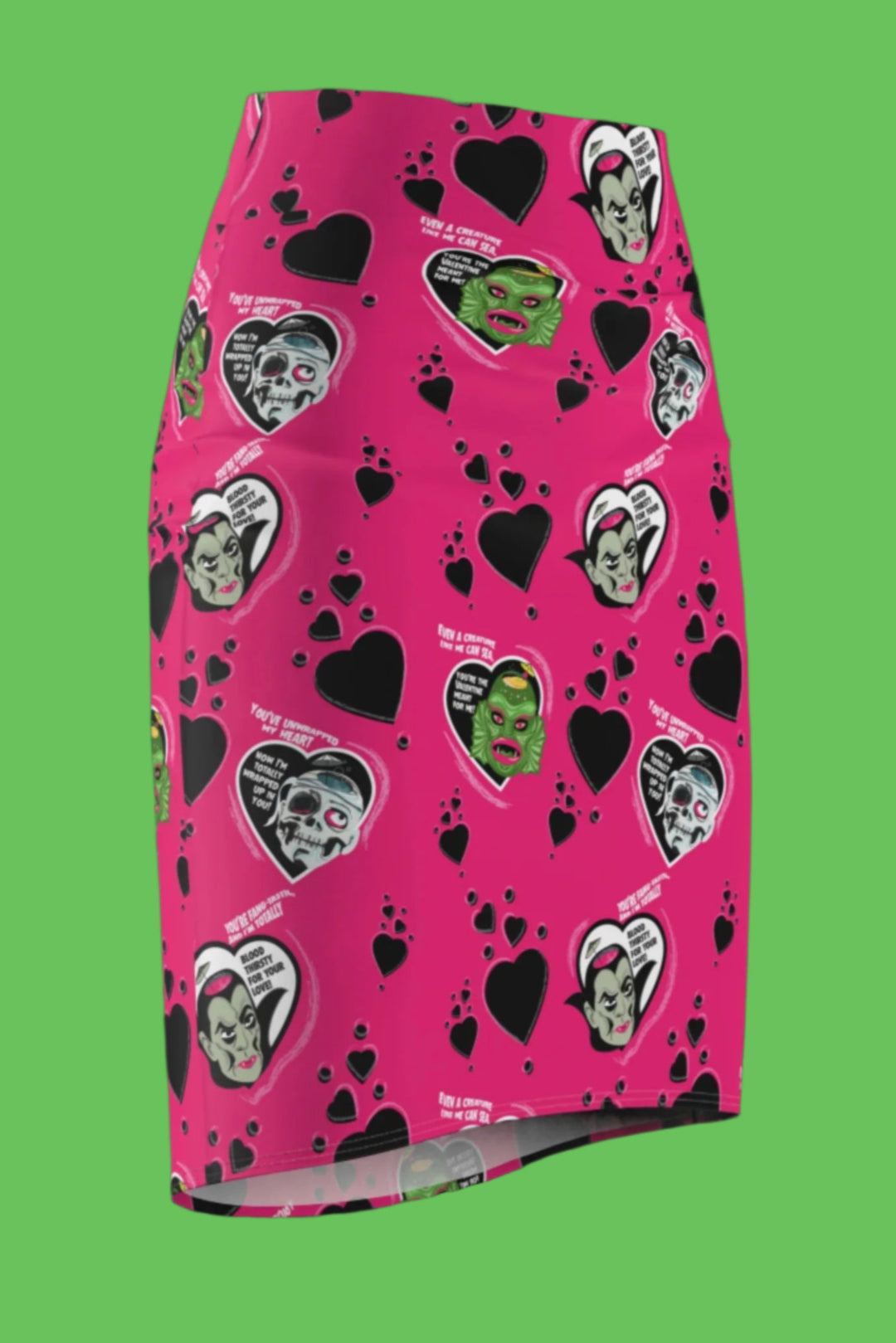 Monster Love Pencil Skirt