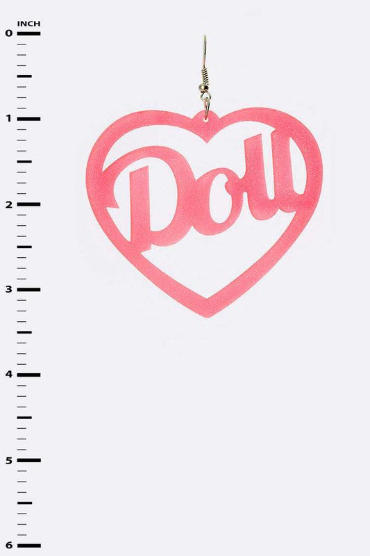 DOLL Iconic Cut Out Acrylic Earrings