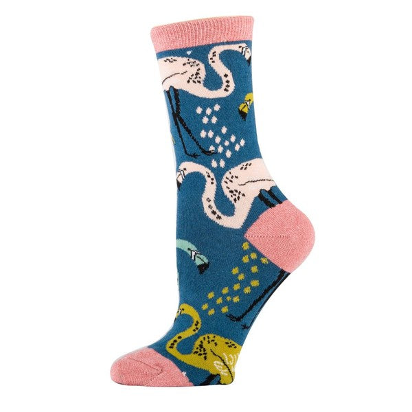 Flamingo Sun - Women's Crew Socks