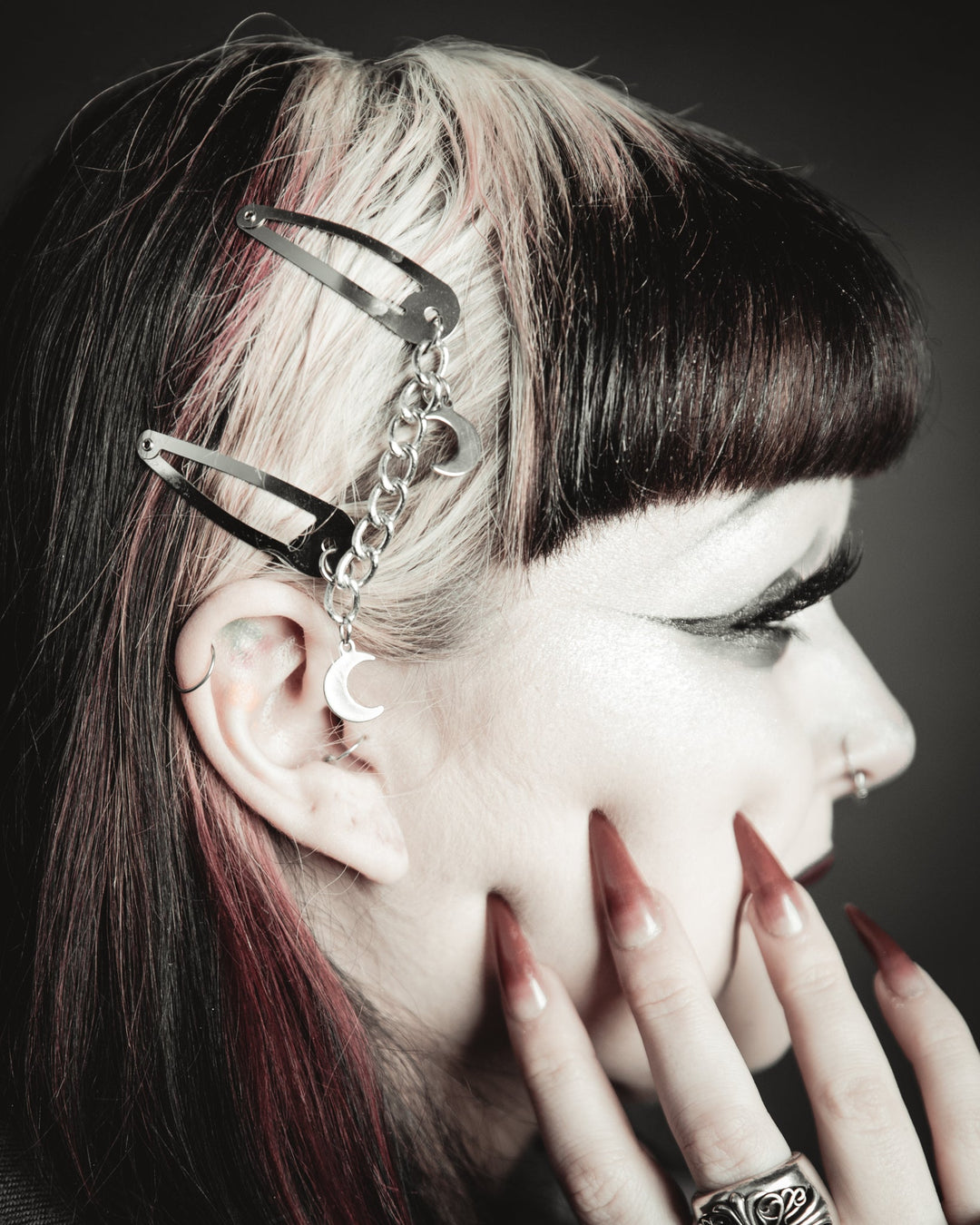 Double Moon Hair Clips