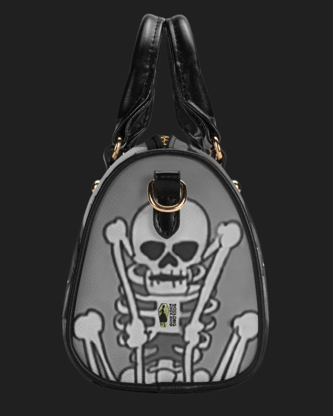 The Skeleton Dance Mini Barrel Style Purse with Crossbody Strap MADE TO ORDER
