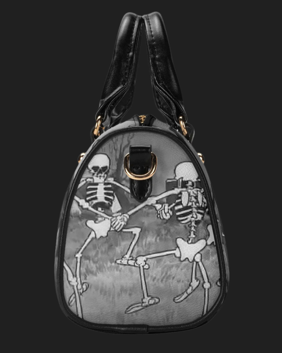 The Skeleton Dance Mini Barrel Style Purse with Crossbody Strap MADE TO ORDER