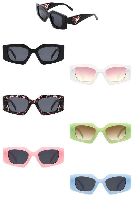 Square Retro Geometric Fashion Sunglasses