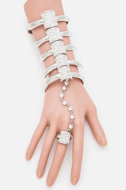 Crystal Spine Iconic Palm Bracelet