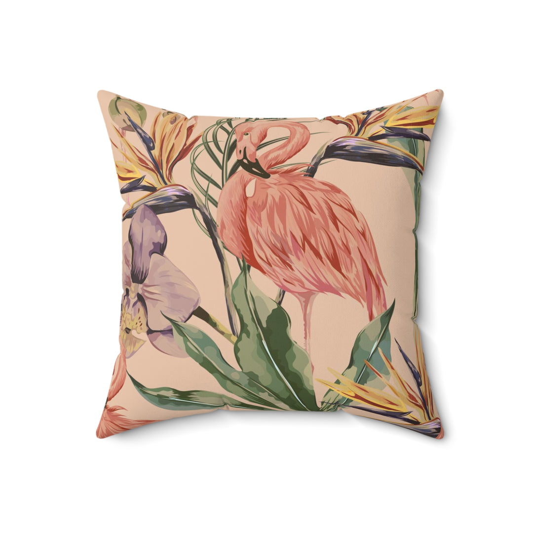 Flamingo Love Throw Pillow