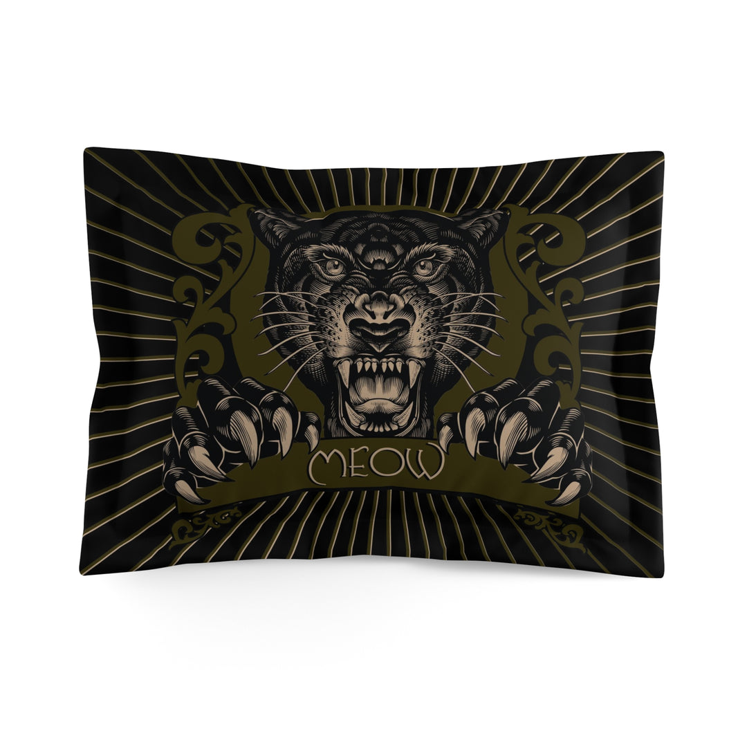 Meow Panther Microfiber Pillow Sham