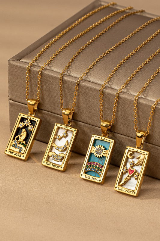 See Your Future Tarot Card Necklaces