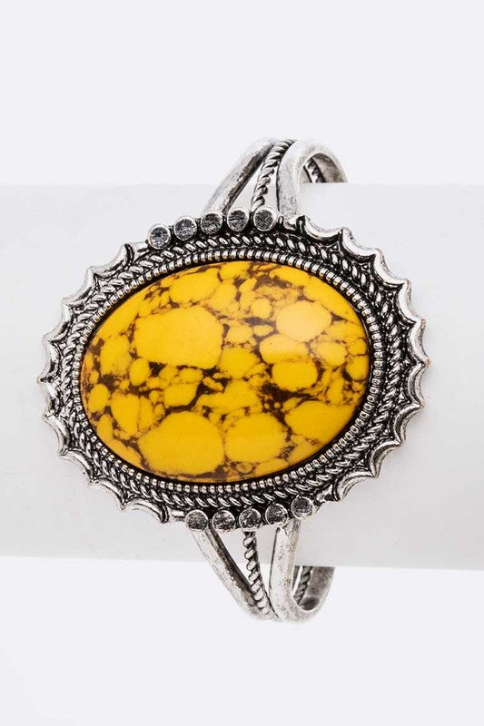 Stone of the Sun Cuff Bracelet