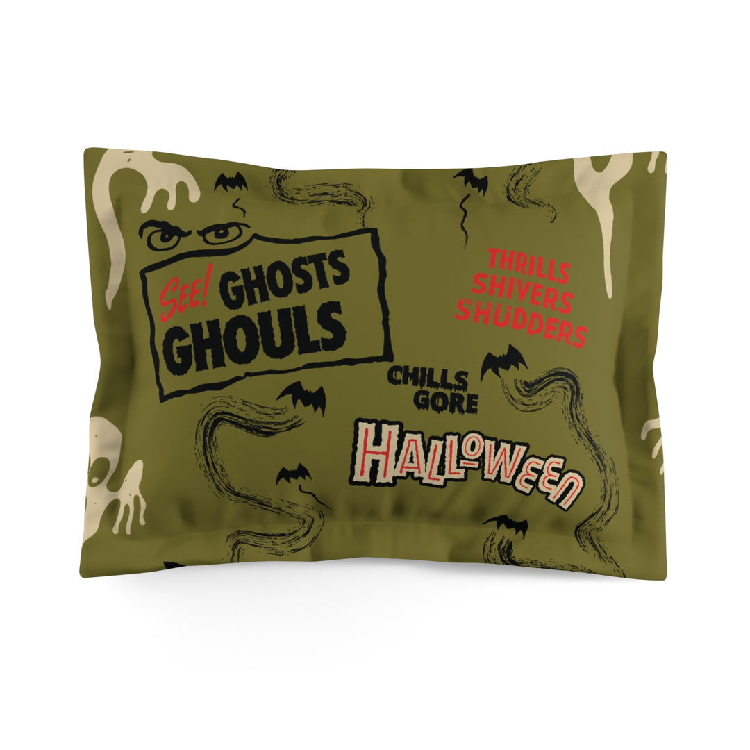 Ghosts & Ghouls Left Microfiber Pillow Sham