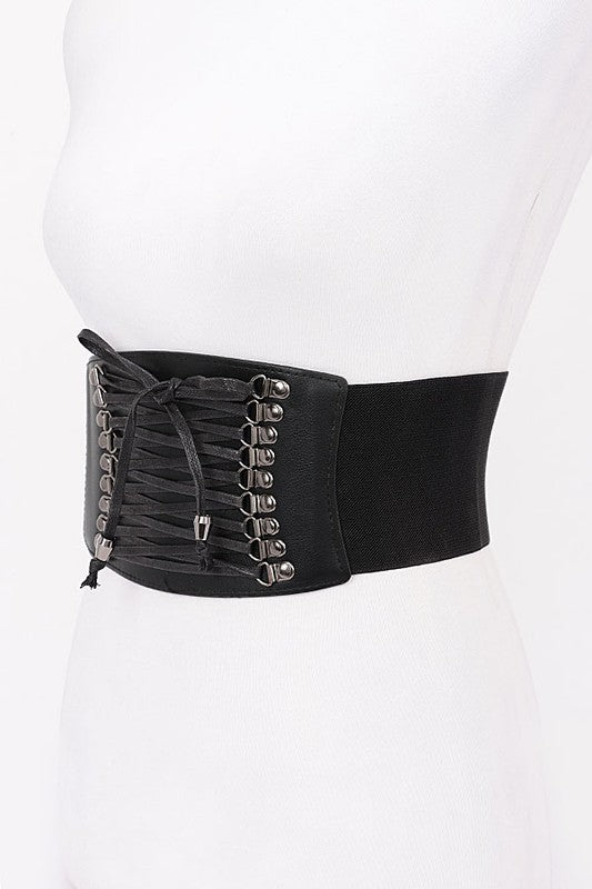 Lacing Elastic Corset Belt