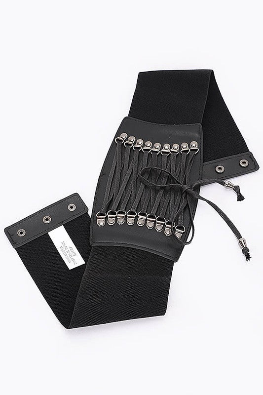 Lacing Elastic Corset Belt