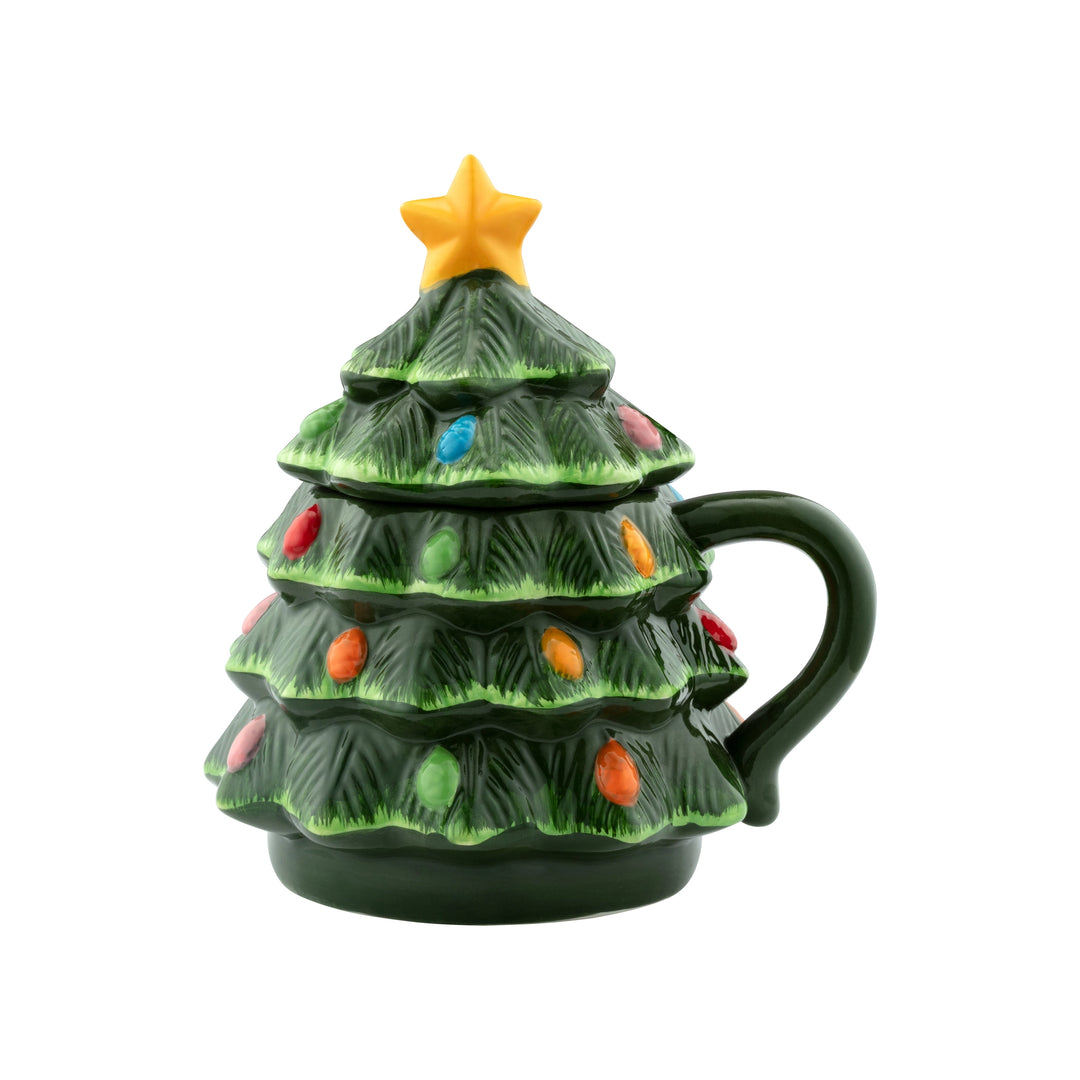 Green Ceramic Christmas Tree Mug