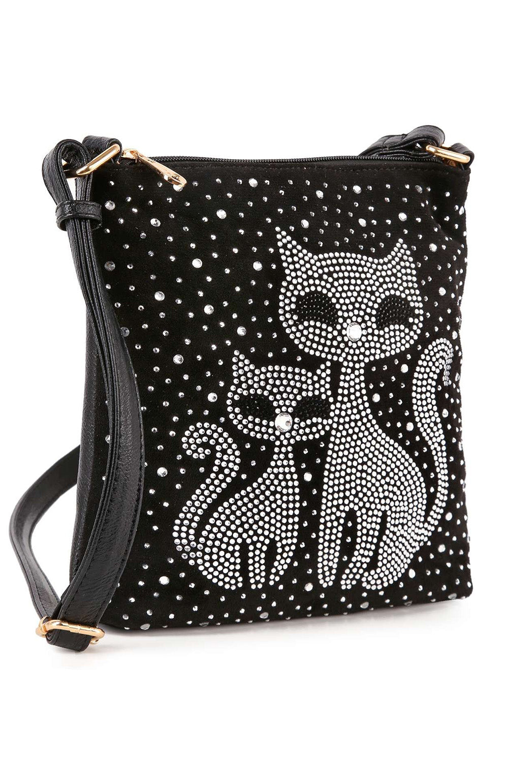 Vintage Kitties Crossbody Purse