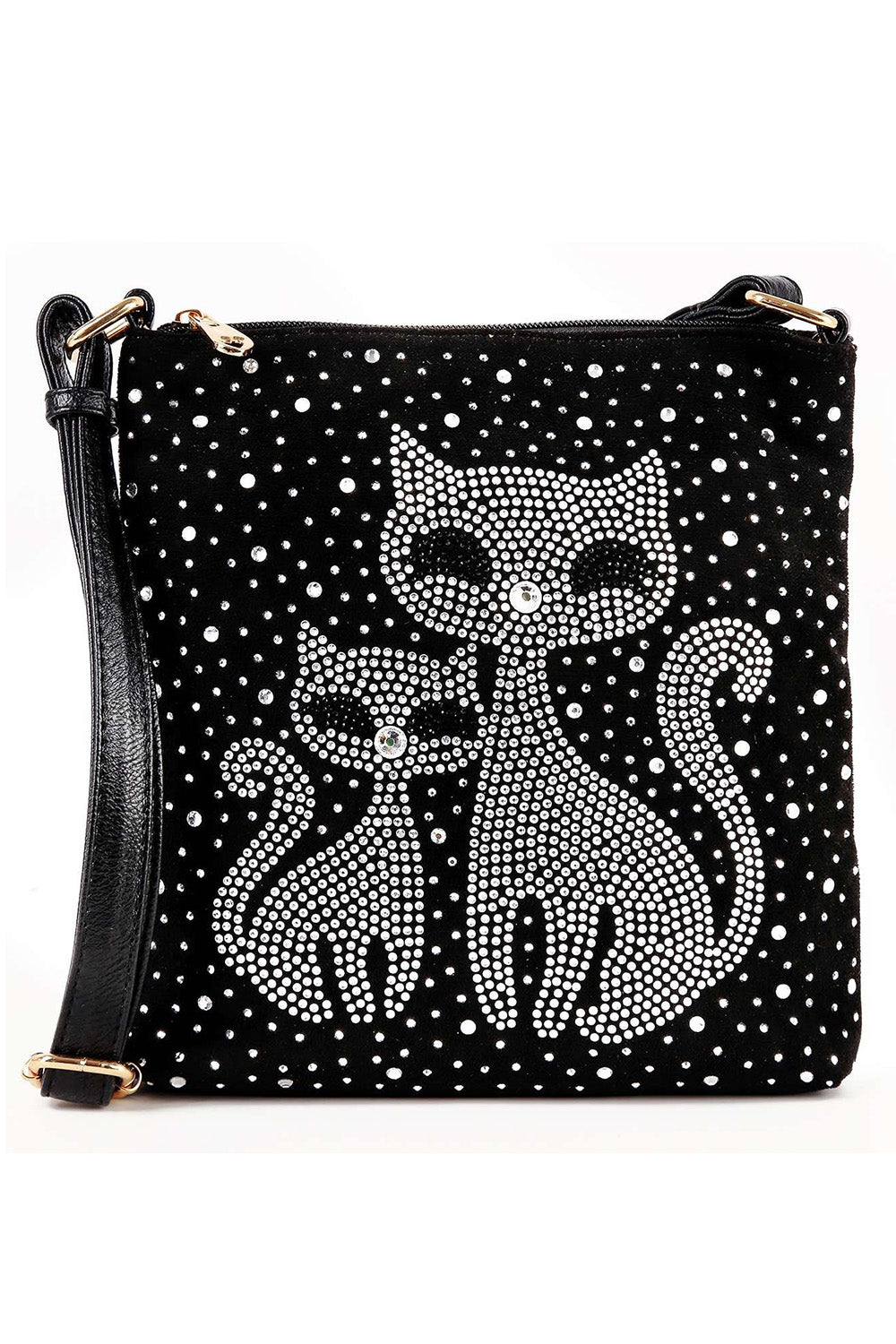 Vintage Kitties Crossbody Purse