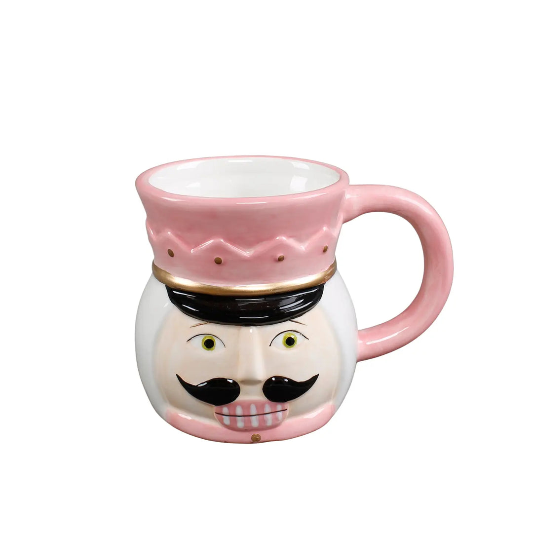 Pink Ceramic Nutcracker Mug