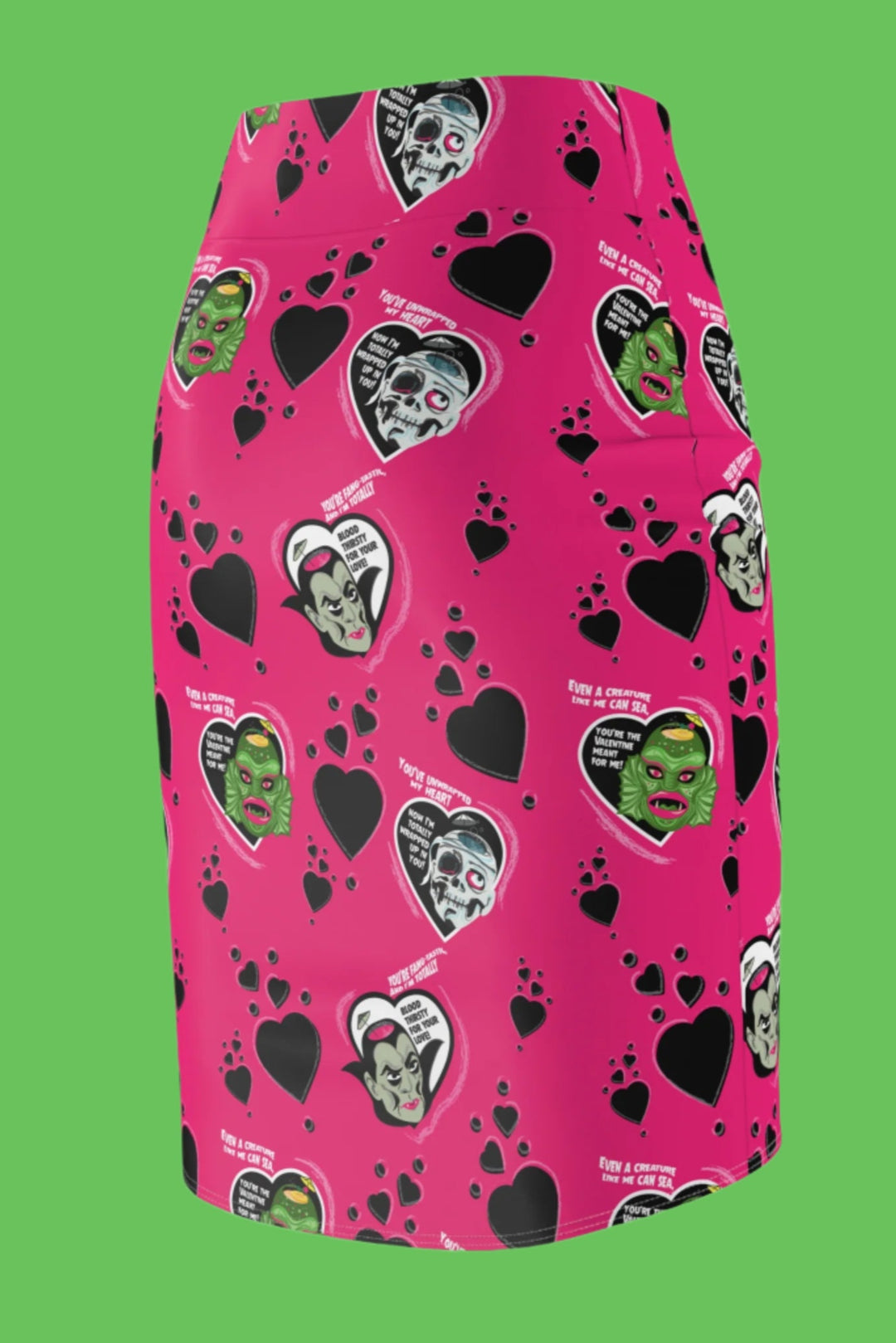 Monster Love Pencil Skirt