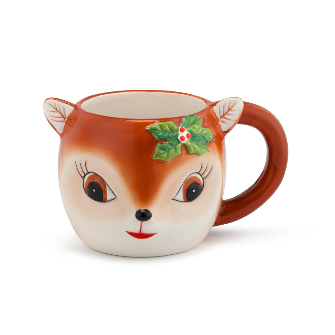 Vintage Inspired Reindeer Mug