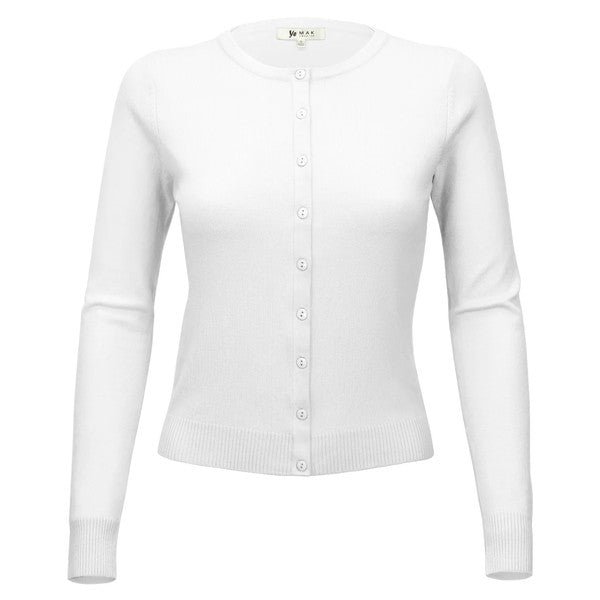 Mak Long Sleeve Sweater Cardigan S-XL