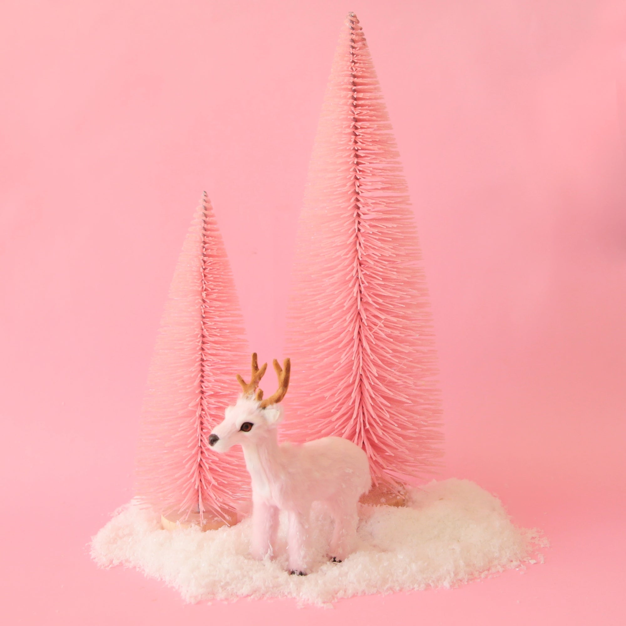 13' Bottle Brush Tree - Warm Pink - FINAL SALE