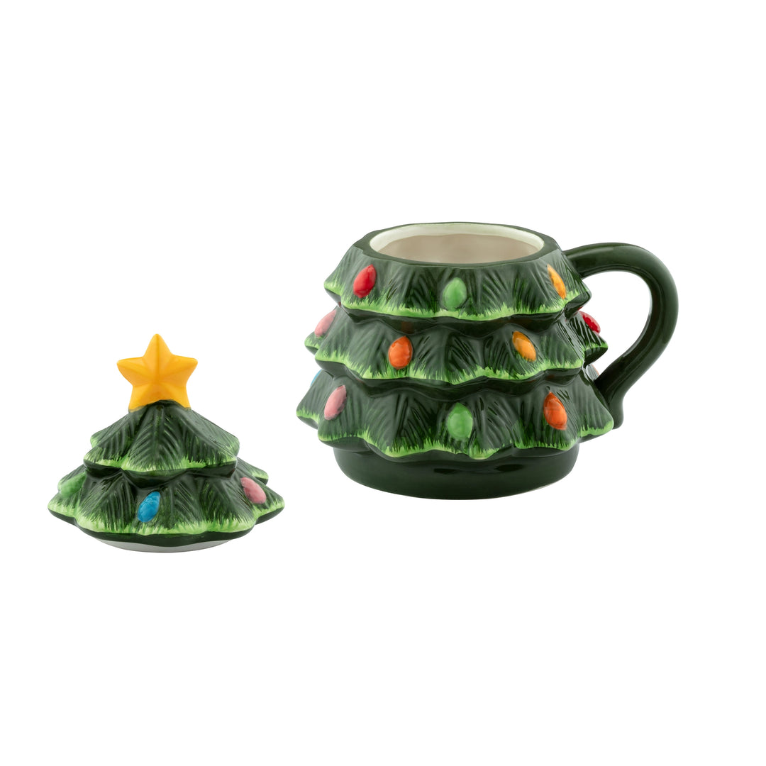 Green Ceramic Christmas Tree Mug