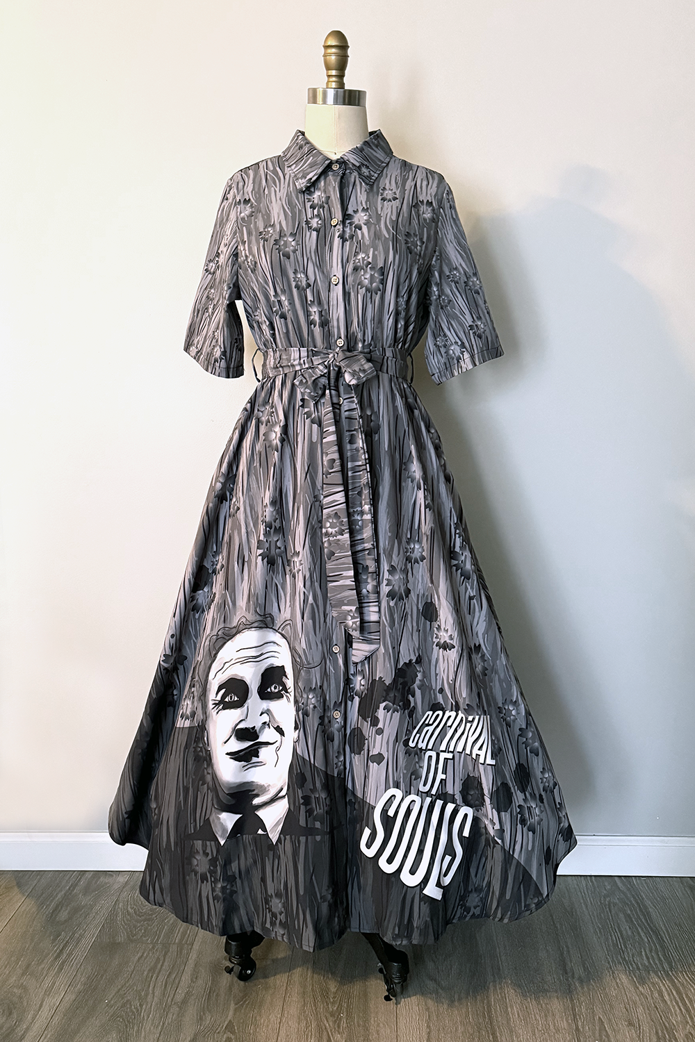 Carnival of Souls X TOBS Floral Mud Print Shirt Dress - PRE-ORDER