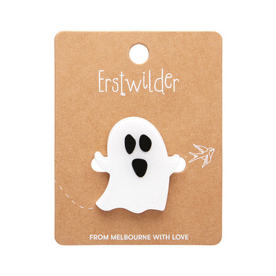 Glitter Ghost Mini Brooch by Erstwilder