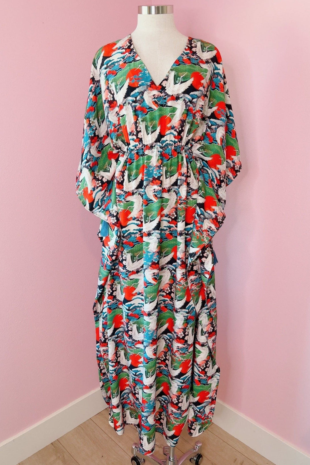 Rhiannon Crane Caftan Designer Dress