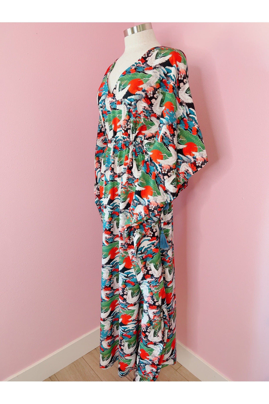 Rhiannon Crane Caftan Designer Dress