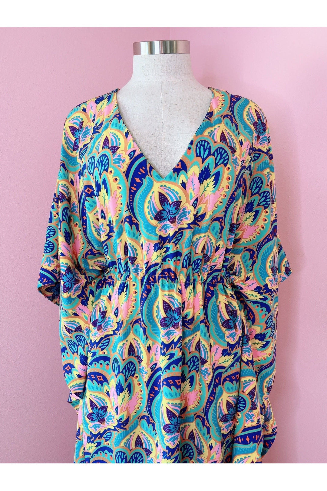 *SALE* Rapture Colorful Abstract Everyday Caftan Designer Dress