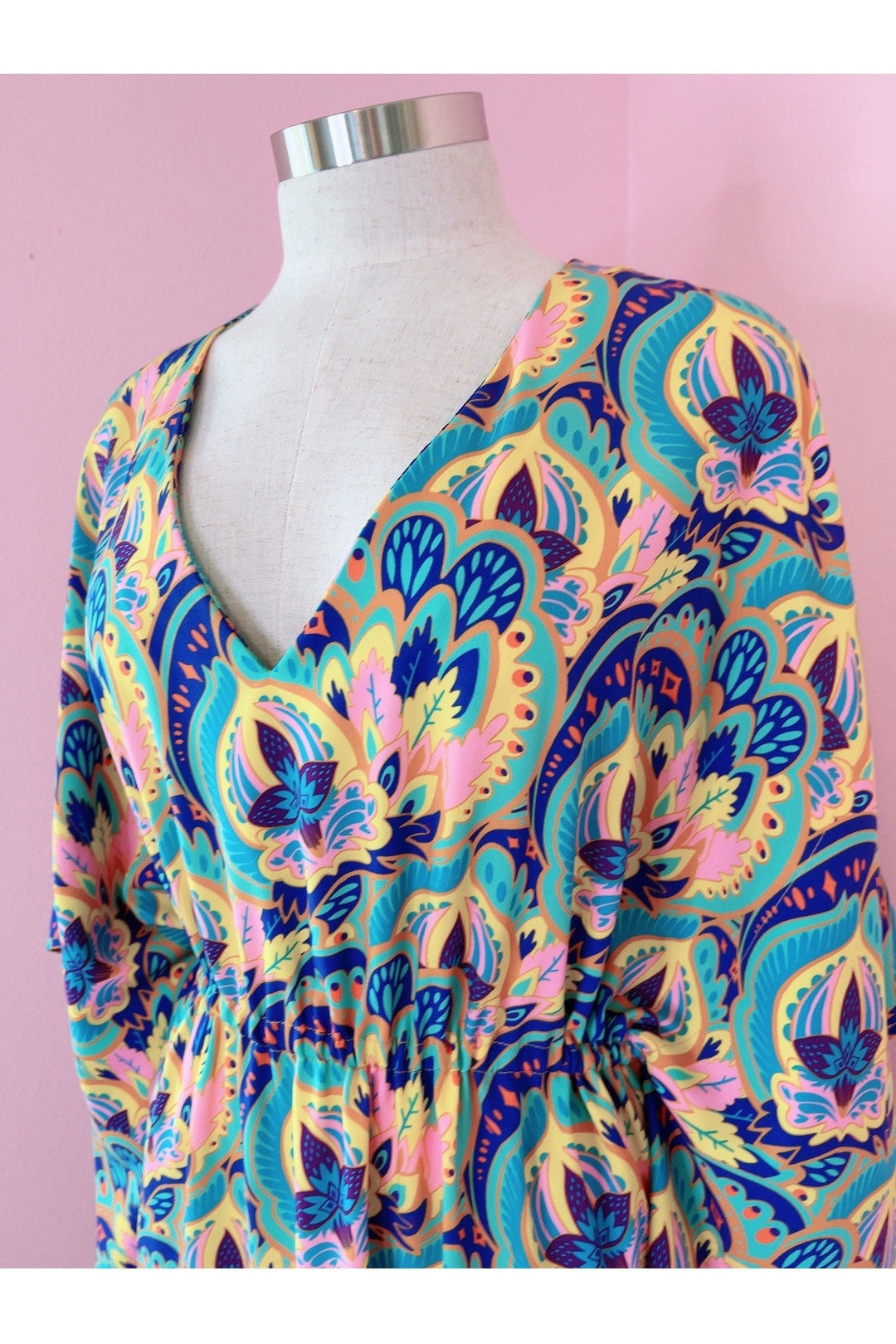 *SALE* Rapture Colorful Abstract Everyday Caftan Designer Dress