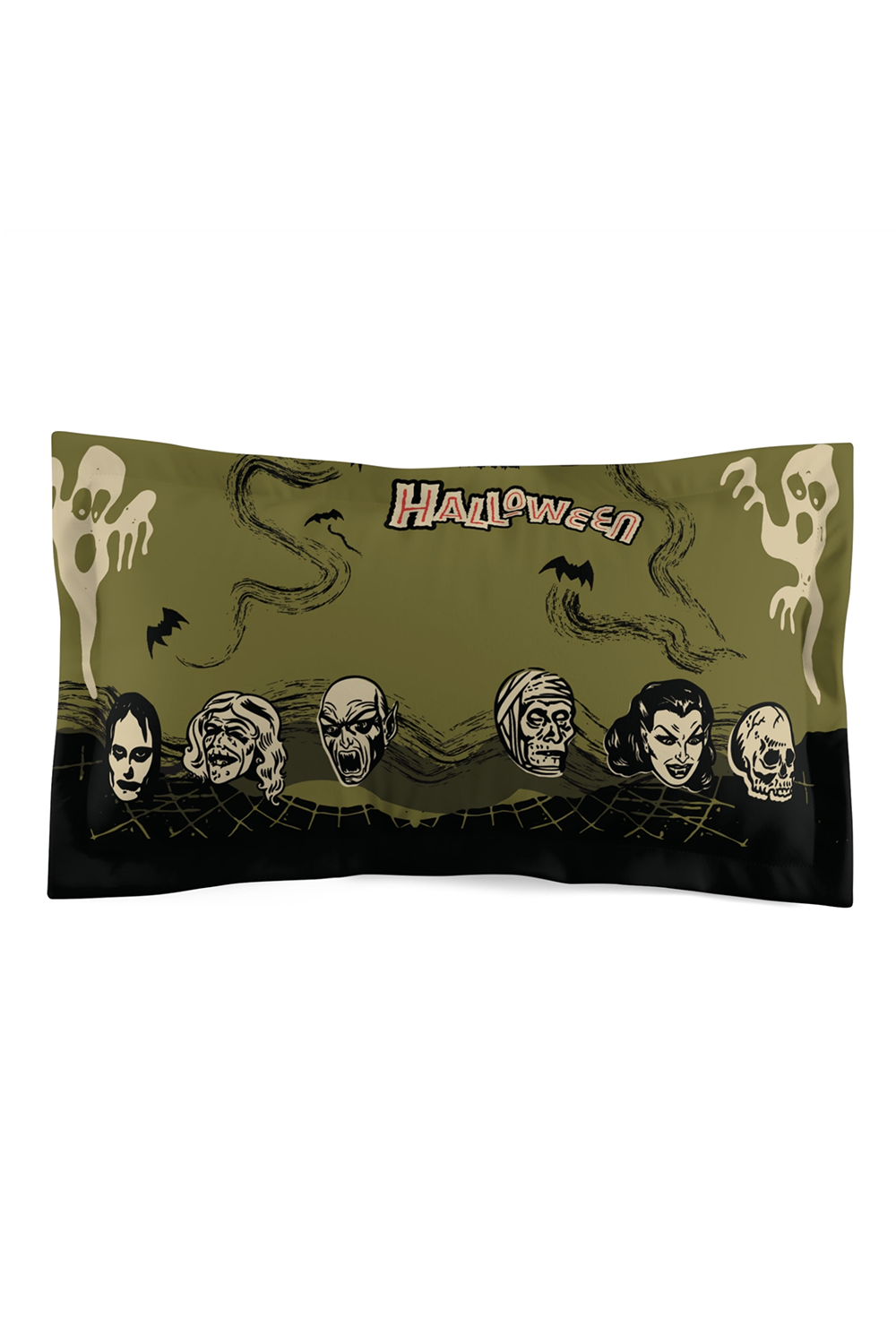 Ghosts & Ghouls Right Microfiber Pillow Sham