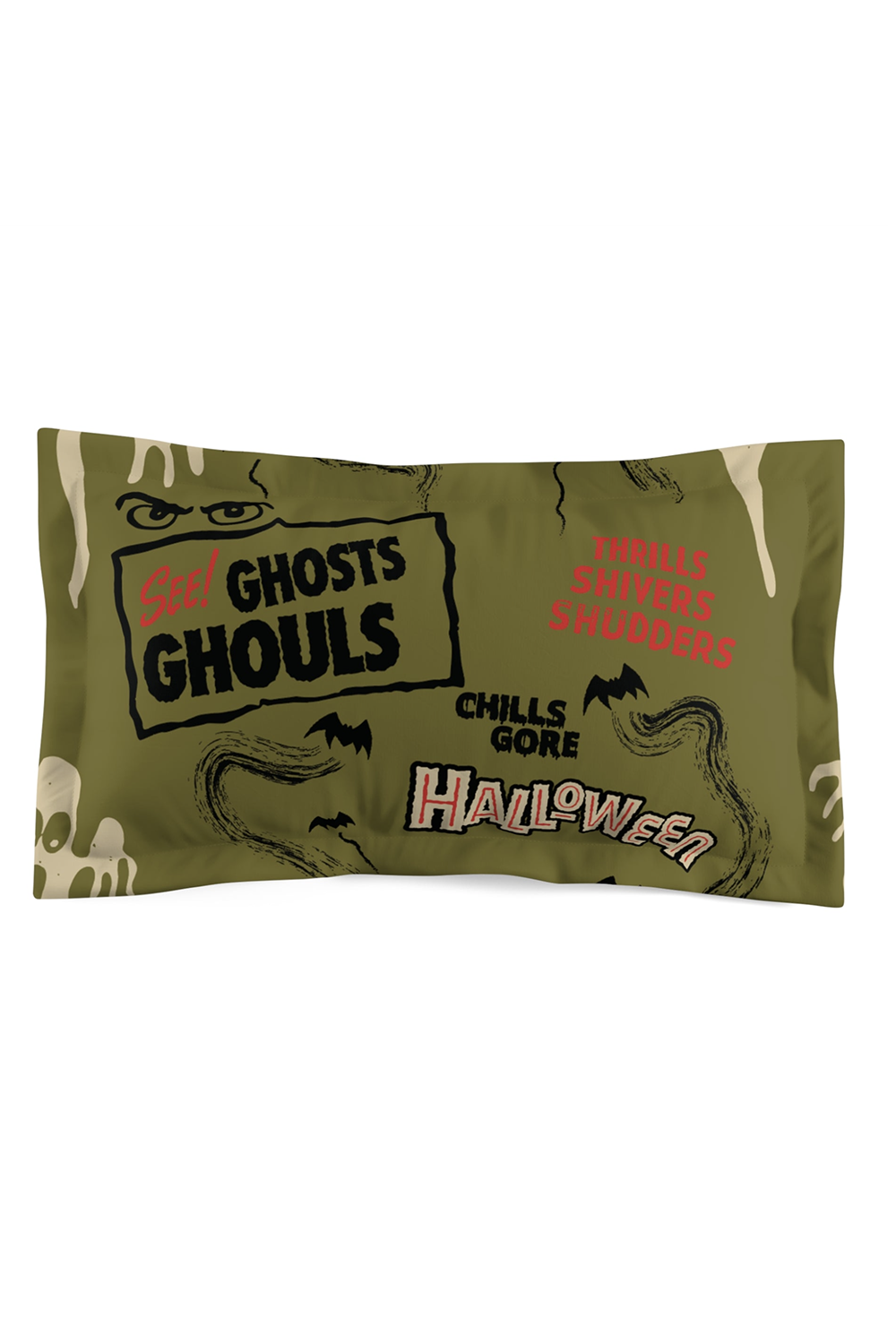 Ghosts & Ghouls Left Microfiber Pillow Sham