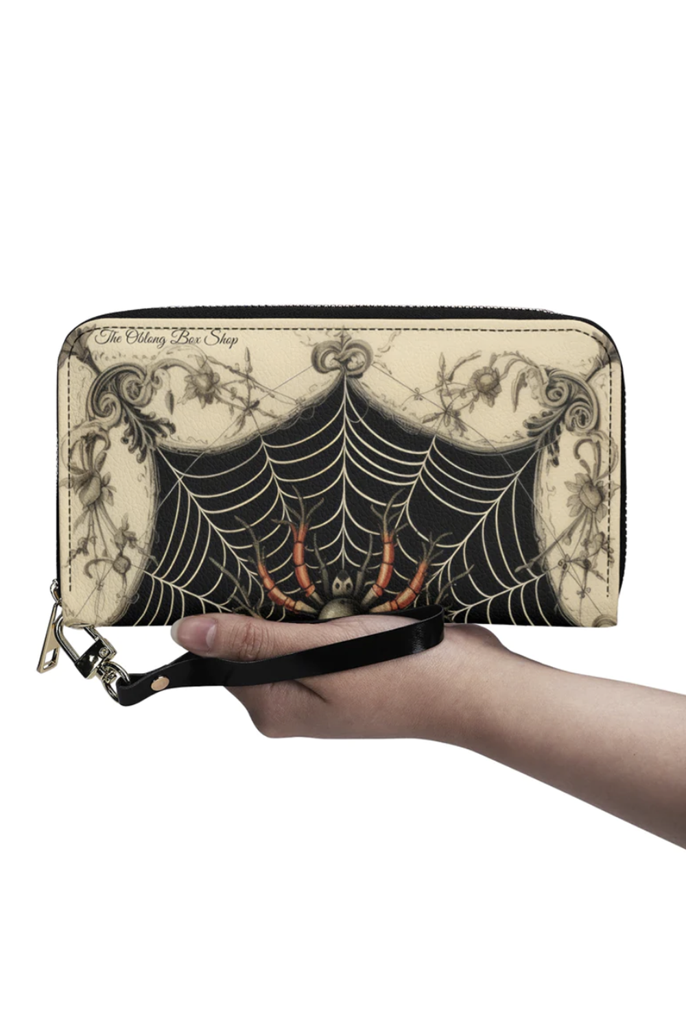 Victorian Web Zipper Wallet