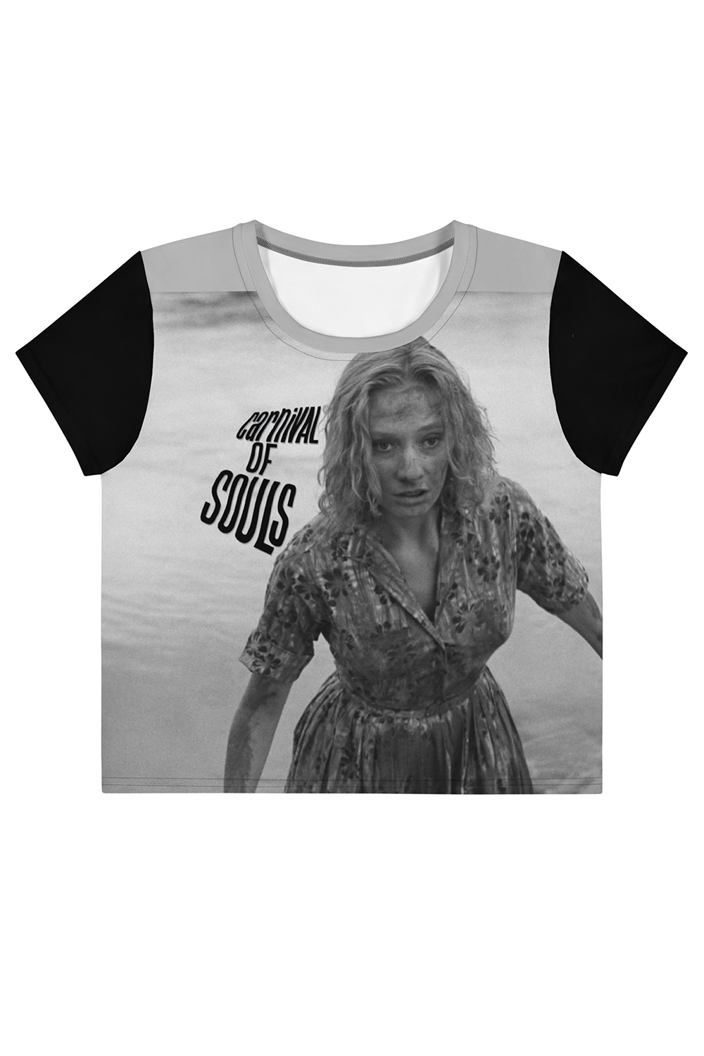 Carnival of Souls Mary All-Over Print Crop Tee - MADE TO ORDER