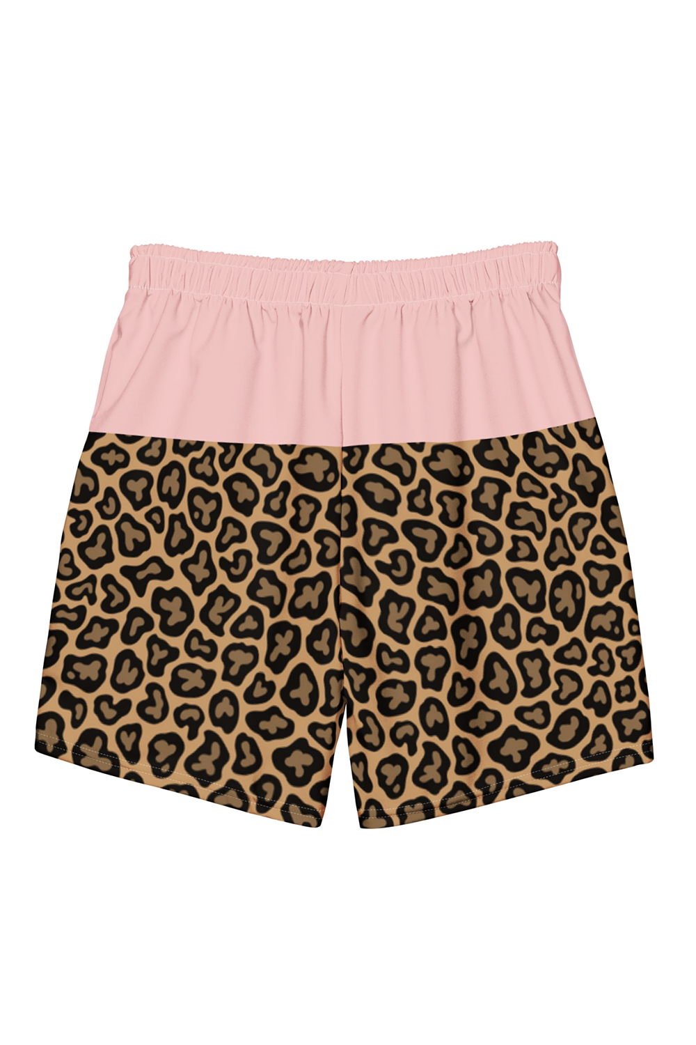 Pink Leopard Swim Trunks