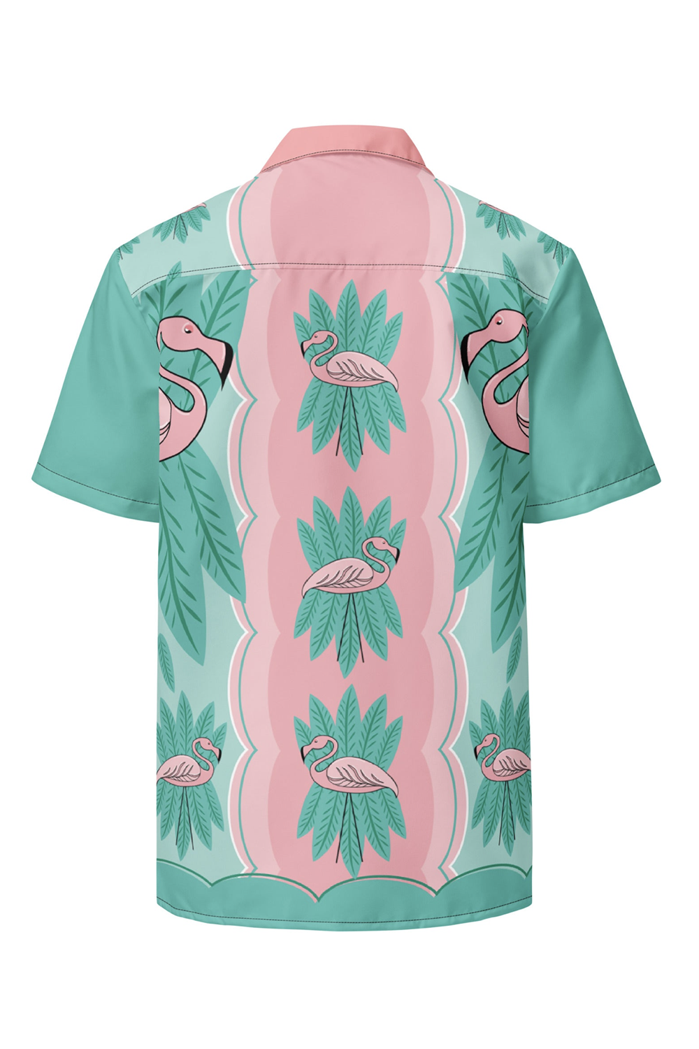 Pink Flamingos Button Down Shirt