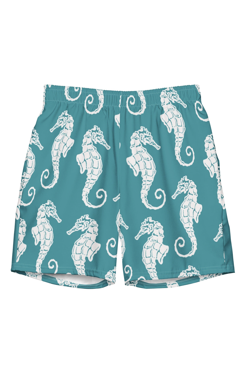 Seahorse Print Men's swim trunks