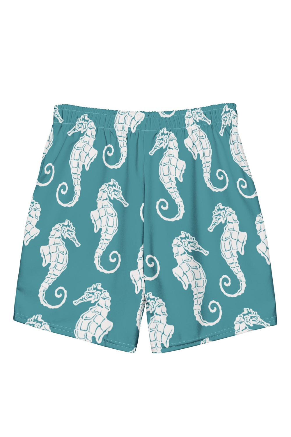 Seahorse Print Men's swim trunks