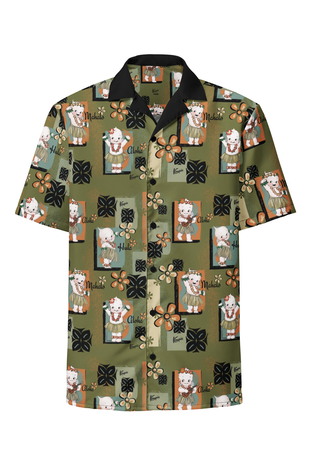 Kewpie® Hula Print Button Down Shirt