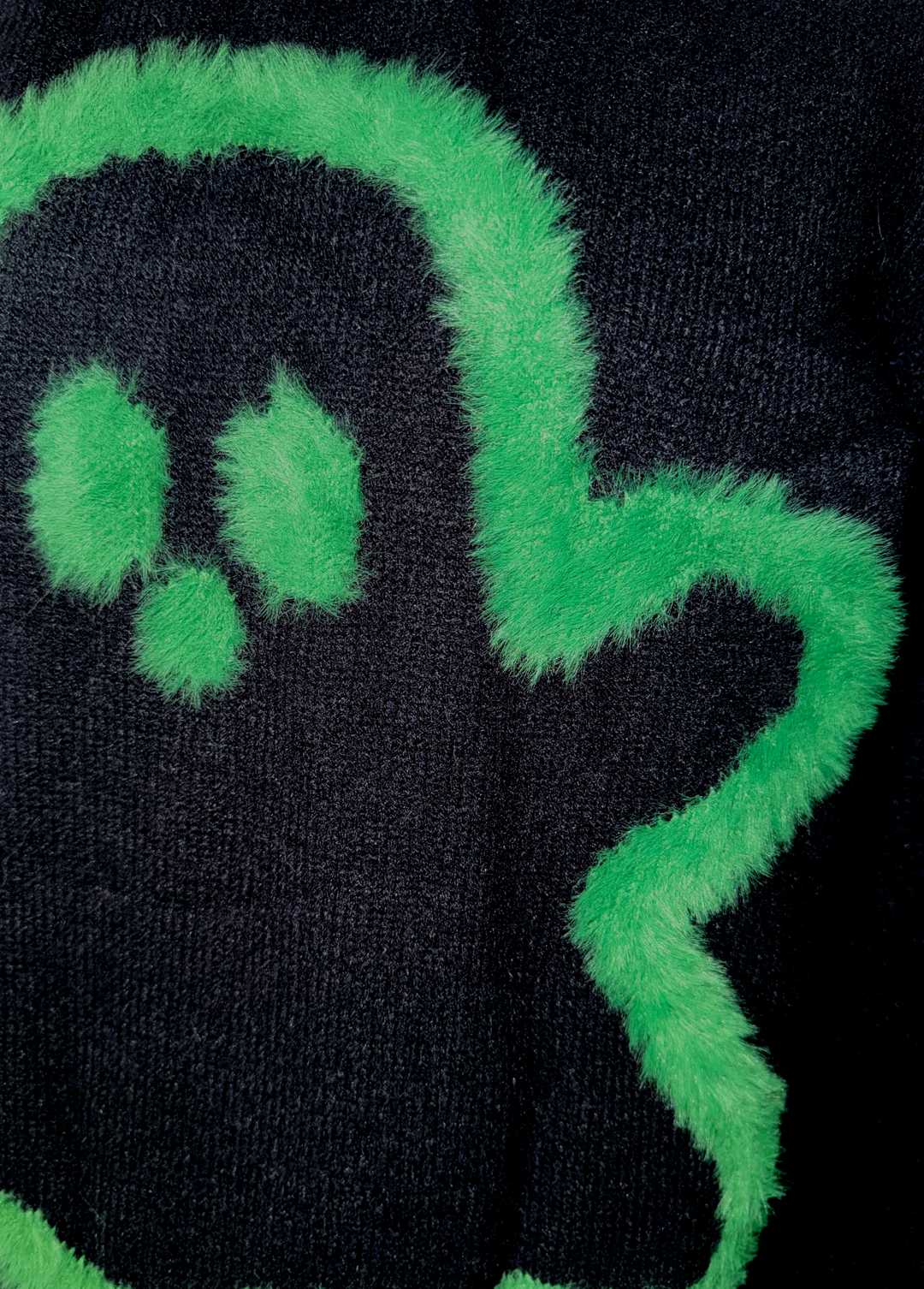 Ghoulish Ghost Knit Sweater