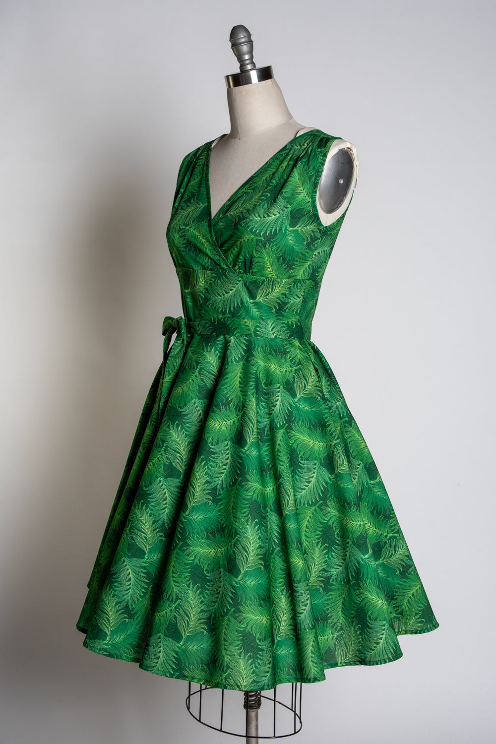 Serena Swing Dress- Green Ferns