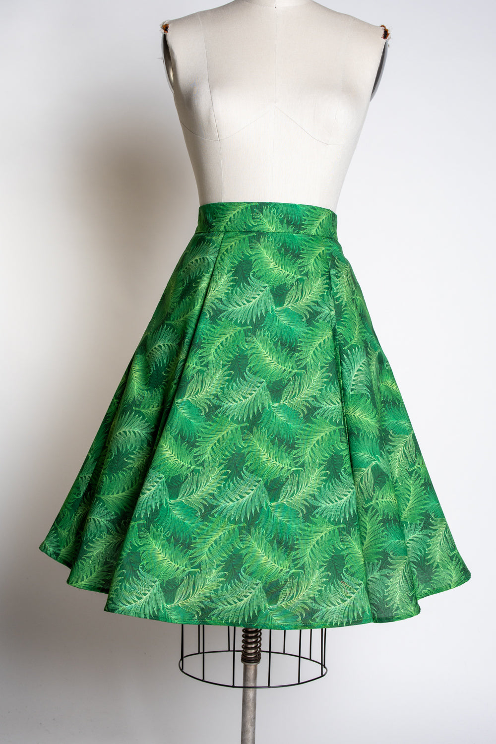 Twirl Skirt- Green Ferns