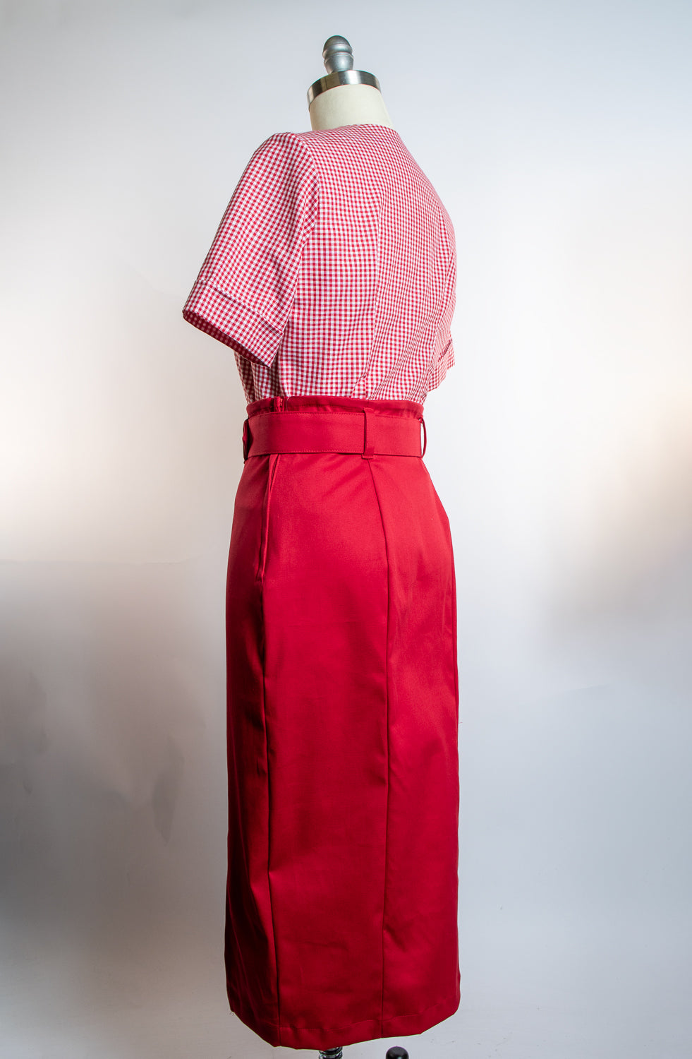 Vogue Pencil Skirt- Red